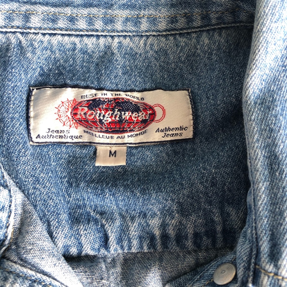 Vintage Roughwear denim vest - Size M - Picture 3 of 8